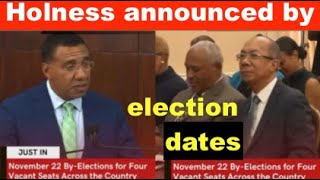 Corrupted PM Holness announced by election dates [upl. by Paco]