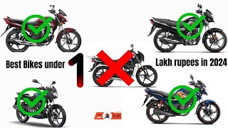 Top 5 bikes under 1 lakh on road in india 2024  best commute bikes for daily use  honest review [upl. by Trebleht]