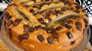 vous aller adorer cette se Gâteau Banane Chocolat super Moelleux Gourmand et Savoureux  UN Délice [upl. by Nivrem]