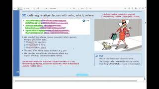 English File Defining relative clauses with who which where  Grammar Bank 3C pages 130131 [upl. by Woodring484]