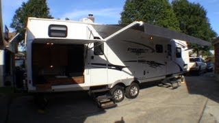 2012 Gulfstream Streamlite 30DBS bunkhouse travel trailer walkaround video [upl. by Harri]