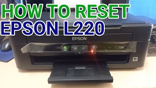 Cara Reset Printer Epson L220 Lampu Kertas Dan Tinta Berkedip Bergantian [upl. by Jecon288]