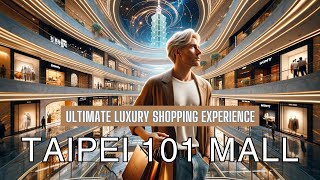 Taipei 101 Luxury Shopping Mall Walking Tour [upl. by Inar]