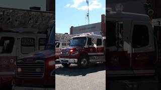 Hawkesbury Fire department P121 responding Q siren and air horn [upl. by Edahs462]