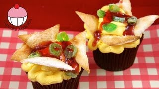 Make Nachos CUPCAKES Mexican Cupcakes In Disguise  A Cupcake Addiction How to Tutorial [upl. by Nameerf]