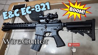 AIRSOFT UNBOXING  EampC EC821 WIRECUTTER RIFLE WITH ACOG TRIJICON SCOPE [upl. by Ordnagela548]