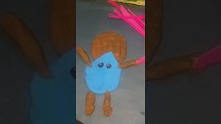 Easy clay art 🤩💙🧡 shorts short youtubeshorts clayart trending viralvideo popular [upl. by Eniowtna441]