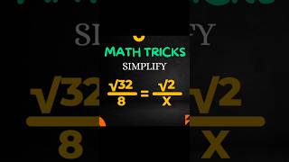 Math Tricks Math Simplification Square root problems [upl. by Eatnohs781]