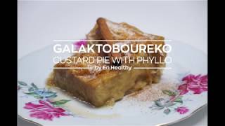 Vegan Galaktoboureko  Custard Pie with Phyllo [upl. by Scevo]