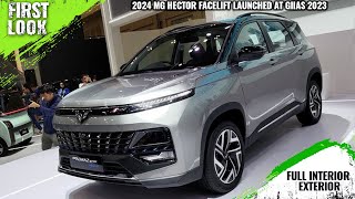 2024 MG Hector Facelift With New Front Alloys Launched At GIIAS 2023  Full Interior Exterior [upl. by Jacquet610]