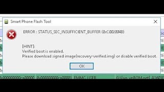 FIX SP FLASH TOOL ERROR  Verified boot is enabled  ALL MTK حل مشكلة خطأ [upl. by Aiel]