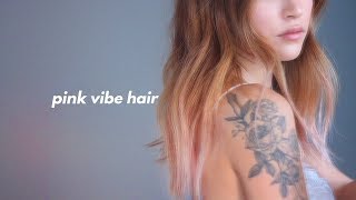 DIY SUMMER PINK OMBRE HAIR  dahyeshka [upl. by Lihkin]