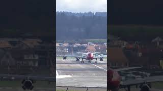 Edelweiss Air A340 landing Zurich Airport shorts edelweissair [upl. by Ahtram]