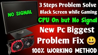 no signal in moniter from cpu  no display on moniter but cpu running  no signal in moniter [upl. by Fleece]