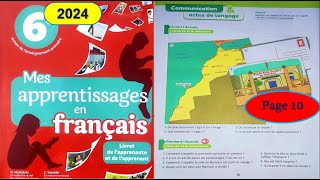 Mes apprentissages en français 6AEP page 10 édtion 2024 [upl. by Ahtibat]