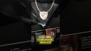 ASAP Ferg Custom Iced Out Diamond Yamborghini Pendant Necklace  Harlembling Review [upl. by Enelam]