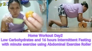 Home Workout Day2 LCIF with Abdominal Exercise Roller [upl. by Aleakcim]