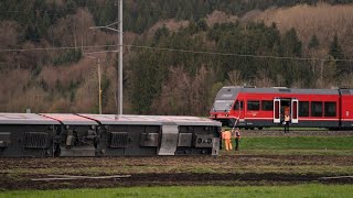 Mehrere Verletzte Zug nahe Bern entgleist [upl. by Tevlev748]