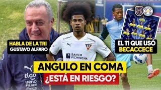 MARCO ANGULO en COMA INDUCIDO  La ALINEACION de ECUADOR que USÓ BECACCECE ALFARO habla de LA TRI [upl. by Basia699]