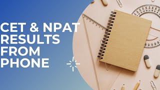 CET amp NPAT RESULTS FROM PHONE  NMIMS RESULTS shorts [upl. by Lars391]