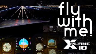 XPlane 10 MP 5  Pilotedge 757 KSFO to KLAX Part II [upl. by Ahseken]