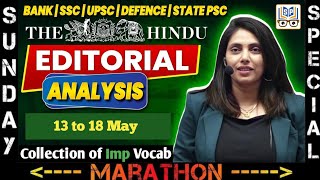 Sunday Special vocab 13 to 18 May  The Hindu Important vocab  Editorial vocabulary Weekly Dose [upl. by Fabiano308]