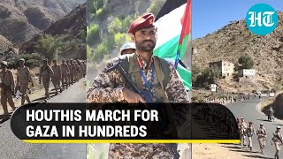 Yemens Houthi Fighters March For Palestine amp Gaza Amid Attacks On Israel amp US Targets  Watch [upl. by Harac]