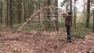 Building A Stone Age Hut As Survival Shelter [upl. by Myriam]