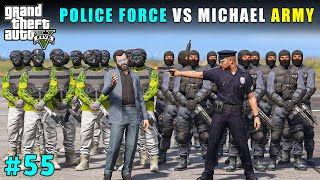 MICHAELS STRONGEST BODYGUARDS VS POLICE  GTA V GAMEPLAY 55 [upl. by Huda]