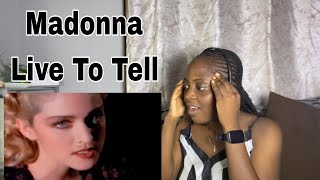 Madonna Live To Tell REACTION [upl. by Ilujna345]