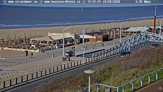 Live Scheveningen Boulevard en Beach Camera 22032020 [upl. by Irot]