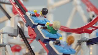 LEGO 10261 Creator Expert Roller Coaster  Official StopMotion Video [upl. by Dnar862]