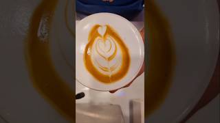 Macchiato Latte latteart coffeeart practice basic shorts youtubeshorts shortsvideo barista [upl. by Mizuki]