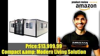 Buy Tiny Expandable Prefab House to Live in 1 Bathroom 2 Rooms 1 Kitchen Foldable House [upl. by Elvin309]