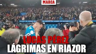 Lucas Pérez se emociona hasta las lágrimas en su regreso a Riazor [upl. by Hilliary]