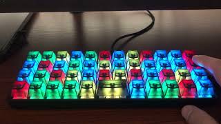 Inland mk47 keyboard Demo 1  No Mods  Gateron Greens  Crappy Keycaps [upl. by Gmur]