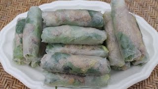 Vietnamese fresh spring rolls the traditional recipe  Morgane Recipes [upl. by Aniryt]