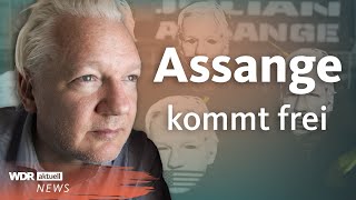 WikiLeaksGründer Julian Assange kommt nach Deal mit USA frei  WDR aktuell [upl. by Niamrej]