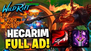 HECARIM FULL AD FUNCIONA EN Wild Rift [upl. by Imarej]