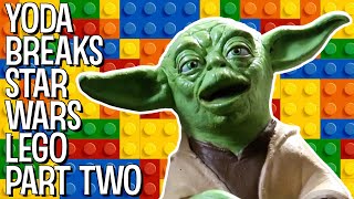 YODA BREAKS STAR WARS LEGO PART TWO  The Puppet Yoda Show [upl. by Akehsay]