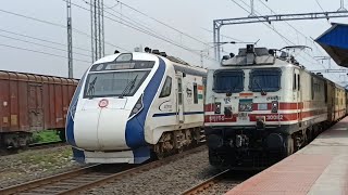 POORVA EXPRESS vs GARIB RATH EXPRESS  🔥 Dangerous 130kmph TRAINS Going At Crazy Speed 😱🔥 [upl. by Maryjo]