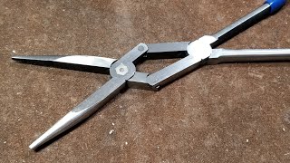 Harbor Freight Quinn Extended Double Joint Needle Nose Pliers Review [upl. by Korwun117]