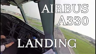 A330 Landing Cockpit View Singapore Airport [upl. by Theresa]