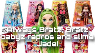 MGA NEWS Always Bratz photos Bratz Babyz reproductions and Rainbow High Slime Jade stock photos [upl. by Naawaj76]