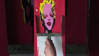 Artist recreates Andy Warhol painting 🎥 BViralstephdrawsstuff [upl. by Eelrehpotsirhc925]