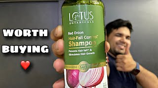 Lotus Botanicals Red Onion HairFall Control Shampoo Review In Hindi  Best Onion Shampoo [upl. by Robert]