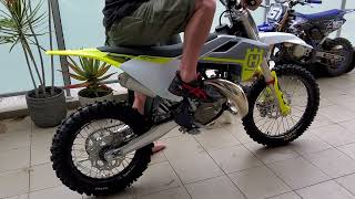 Husqvarna TC 85 big wheel first start up [upl. by Jimmy]