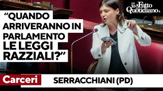 Carceri Serracchiani contro la maggioranza quotQuando arriveranno le leggi razziali in Parlamentoquot [upl. by Anauqahc132]