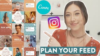 HOW TO PLAN YOUR INSTAGRAM FEED USING CANVA  Why I dont use planning or scheduling apps [upl. by Arela]