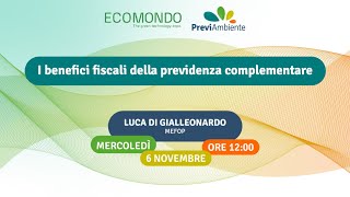 I benefici fiscali della previdenza complementare [upl. by Liw]